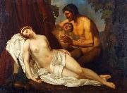 Annibale Carracci Venus inebriated by a Satyr oil painting artist